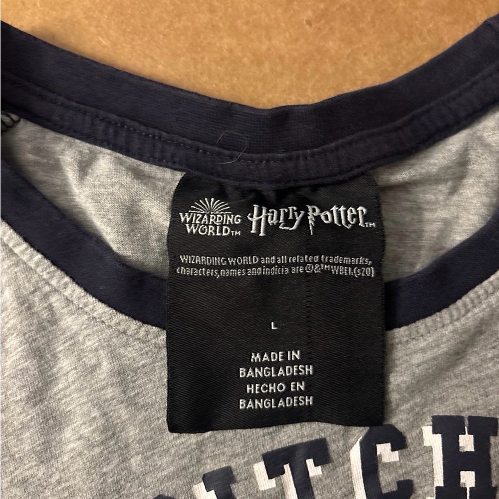 Warner Bros. Harry Potter Raglan Tee - Gray & Navy - Picture 2 of 4